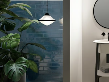 DECORLINE STRIPEBRICK BLUE - White-paste wall tiles by CERAMICA SANT'AGOSTINO - view 2